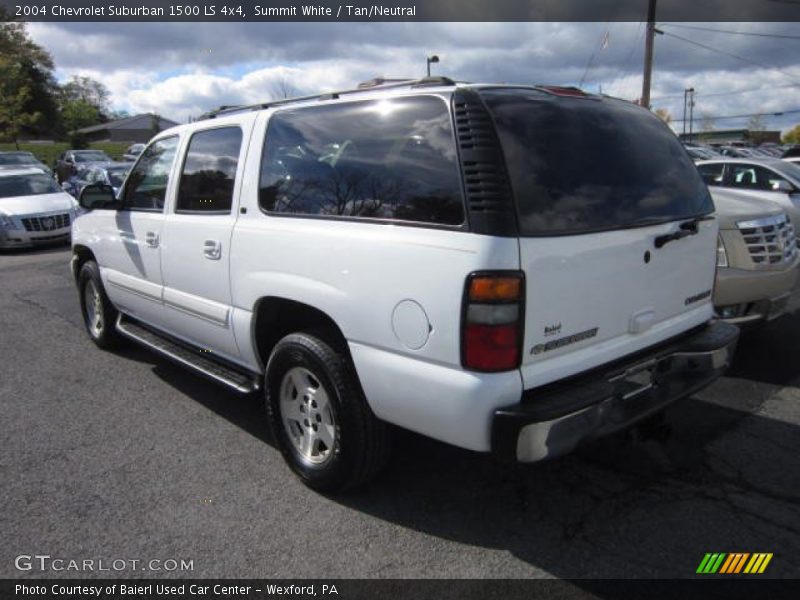 Summit White / Tan/Neutral 2004 Chevrolet Suburban 1500 LS 4x4