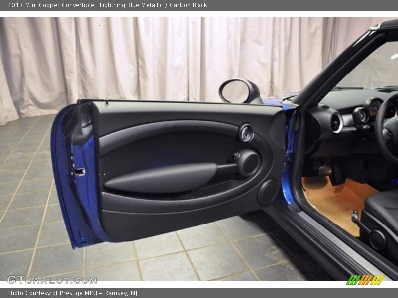Lightning Blue Metallic / Carbon Black 2013 Mini Cooper Convertible