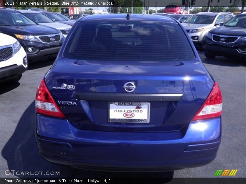 Blue Onyx Metallic / Charcoal 2011 Nissan Versa 1.6 Sedan