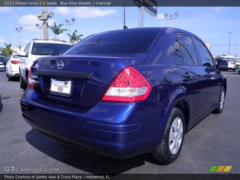 Blue Onyx Metallic / Charcoal 2011 Nissan Versa 1.6 Sedan