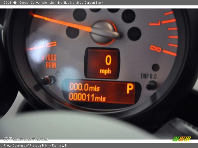 Lightning Blue Metallic / Carbon Black 2013 Mini Cooper Convertible