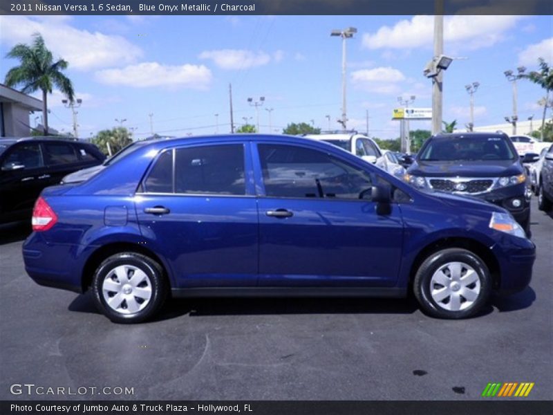 Blue Onyx Metallic / Charcoal 2011 Nissan Versa 1.6 Sedan