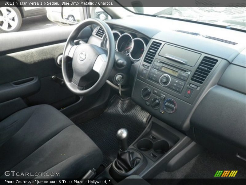 Blue Onyx Metallic / Charcoal 2011 Nissan Versa 1.6 Sedan