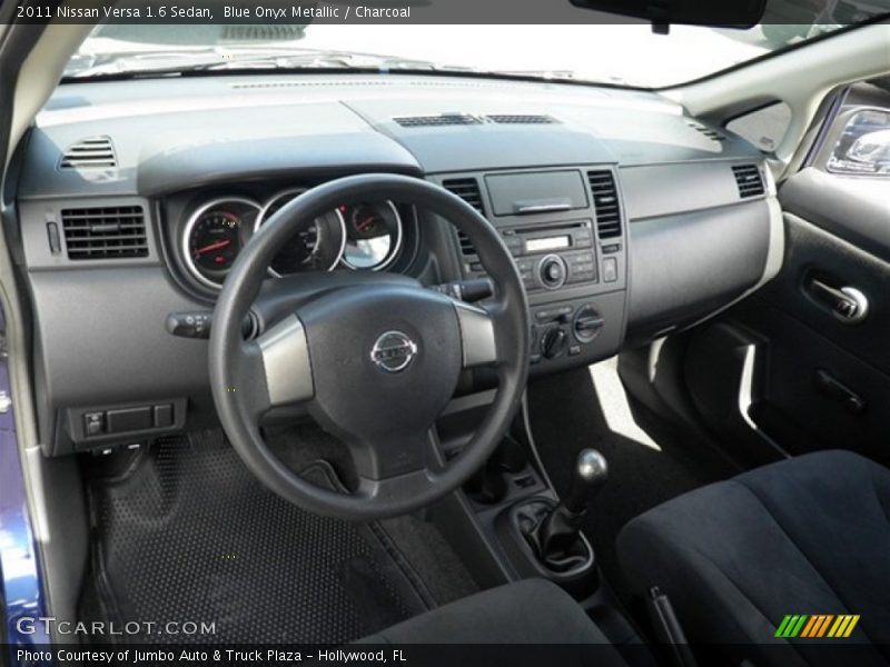 Blue Onyx Metallic / Charcoal 2011 Nissan Versa 1.6 Sedan
