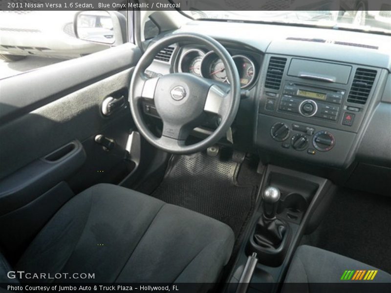 Blue Onyx Metallic / Charcoal 2011 Nissan Versa 1.6 Sedan