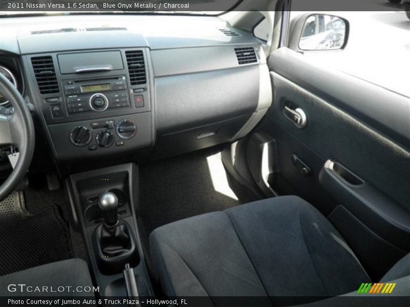 Blue Onyx Metallic / Charcoal 2011 Nissan Versa 1.6 Sedan