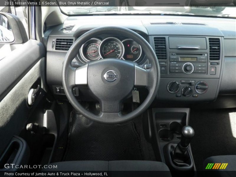 Blue Onyx Metallic / Charcoal 2011 Nissan Versa 1.6 Sedan