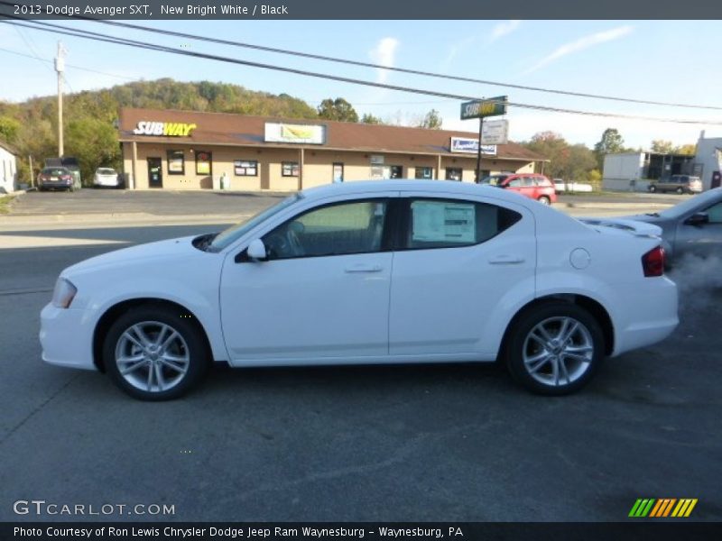 New Bright White / Black 2013 Dodge Avenger SXT