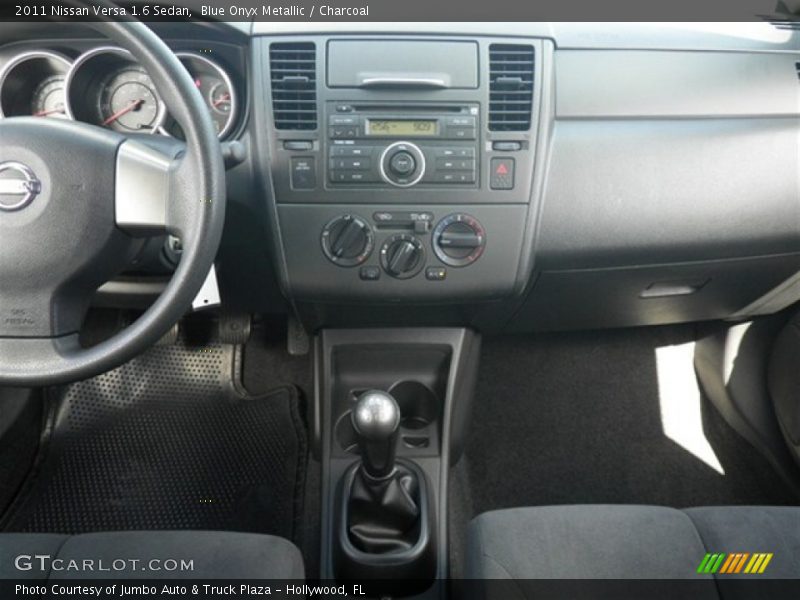 Blue Onyx Metallic / Charcoal 2011 Nissan Versa 1.6 Sedan
