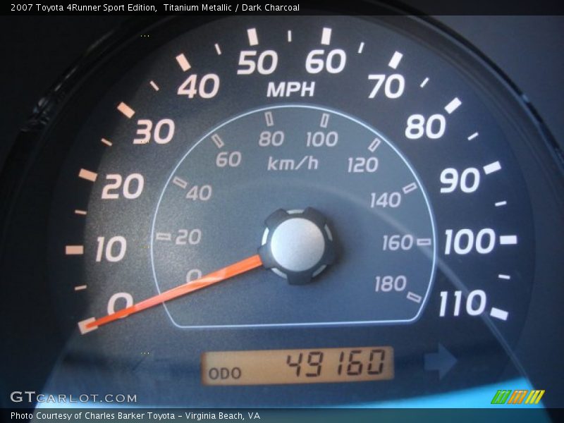 Titanium Metallic / Dark Charcoal 2007 Toyota 4Runner Sport Edition