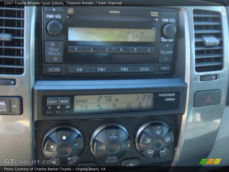 Titanium Metallic / Dark Charcoal 2007 Toyota 4Runner Sport Edition