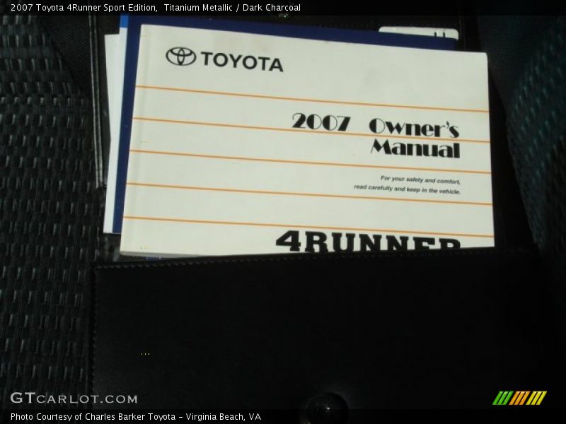 Titanium Metallic / Dark Charcoal 2007 Toyota 4Runner Sport Edition