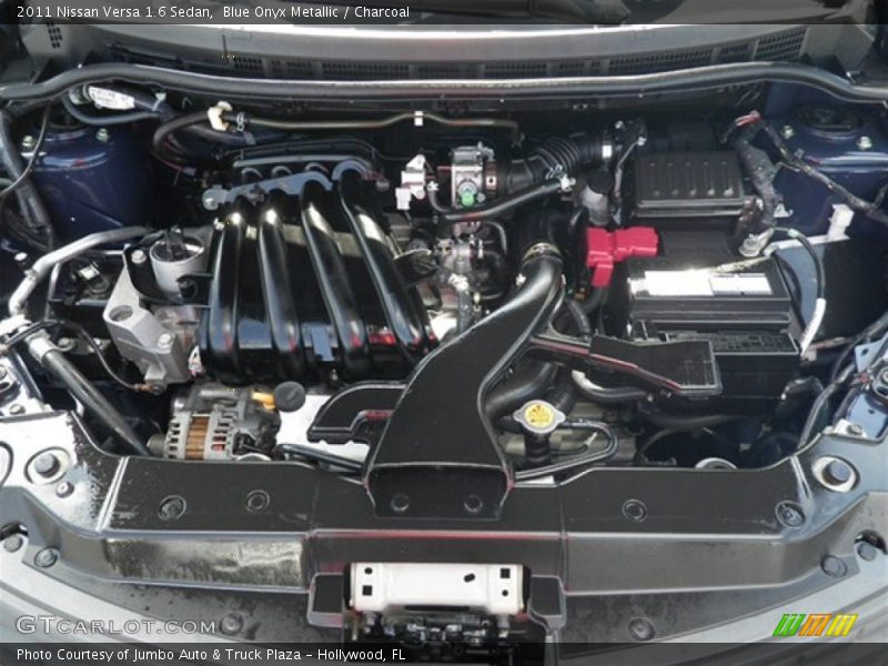Blue Onyx Metallic / Charcoal 2011 Nissan Versa 1.6 Sedan