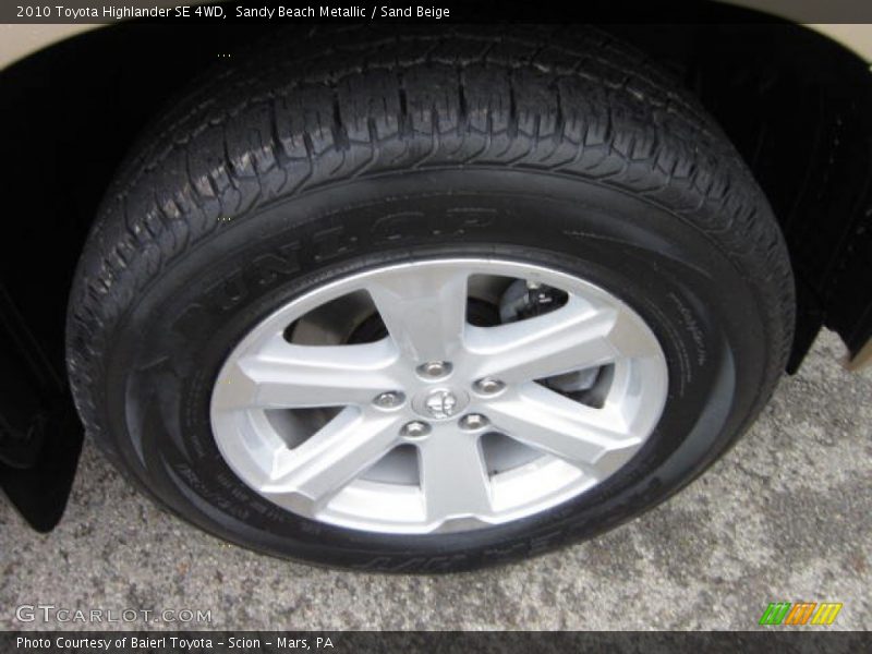 Sandy Beach Metallic / Sand Beige 2010 Toyota Highlander SE 4WD