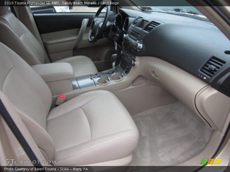 Sandy Beach Metallic / Sand Beige 2010 Toyota Highlander SE 4WD