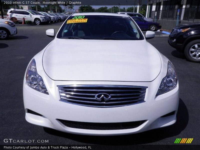 Moonlight White / Graphite 2010 Infiniti G 37 Coupe