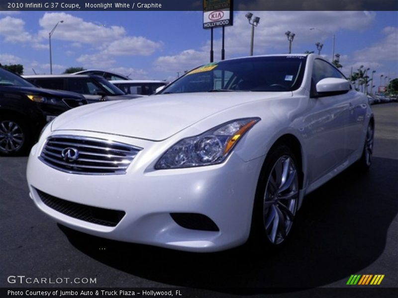 Moonlight White / Graphite 2010 Infiniti G 37 Coupe