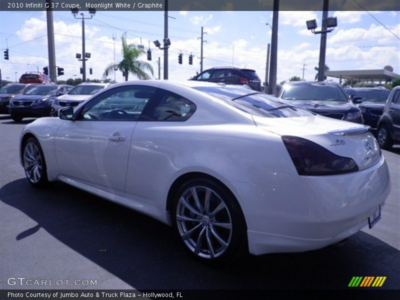 Moonlight White / Graphite 2010 Infiniti G 37 Coupe