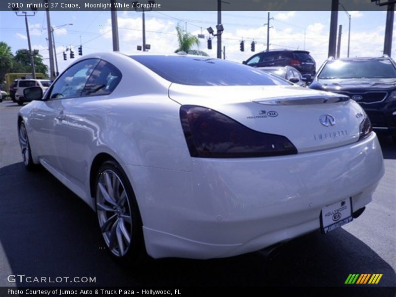 Moonlight White / Graphite 2010 Infiniti G 37 Coupe