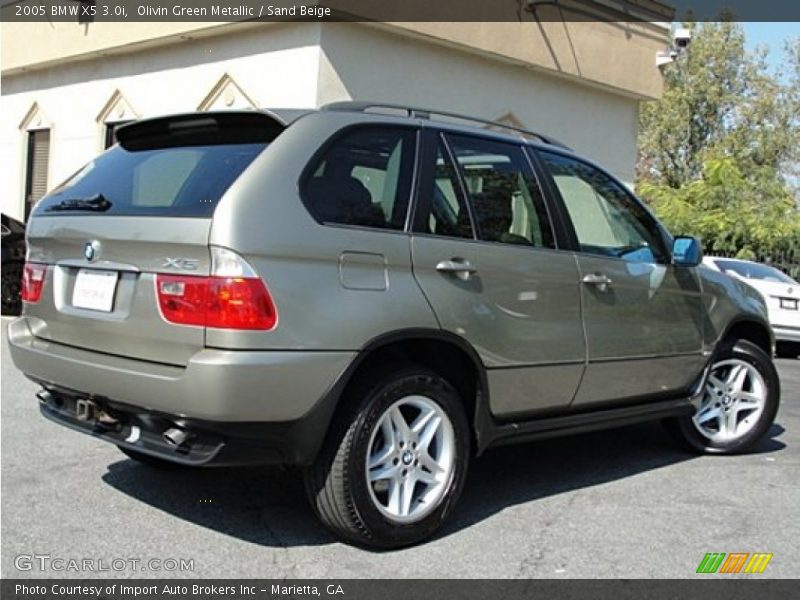 Olivin Green Metallic / Sand Beige 2005 BMW X5 3.0i