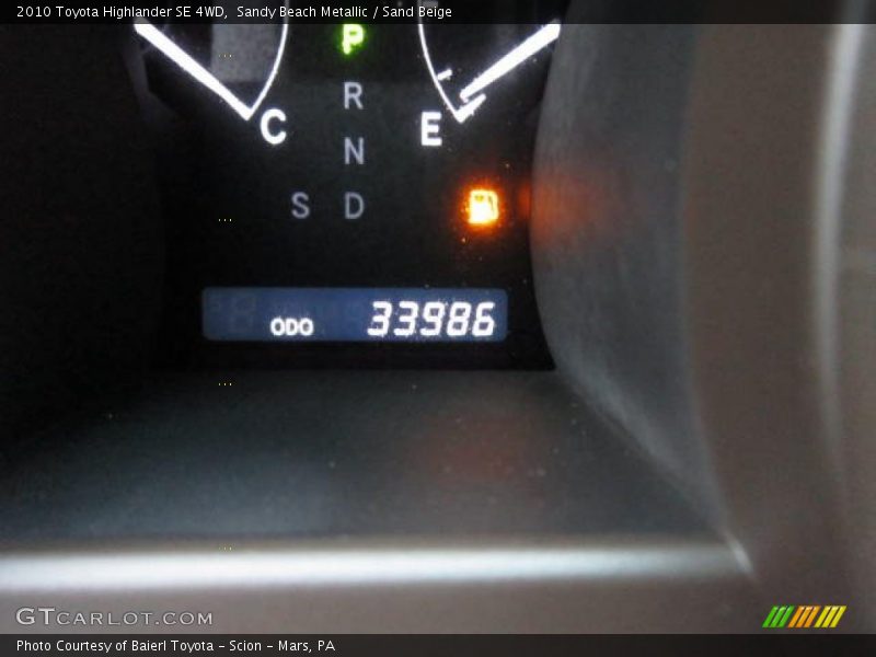 Sandy Beach Metallic / Sand Beige 2010 Toyota Highlander SE 4WD