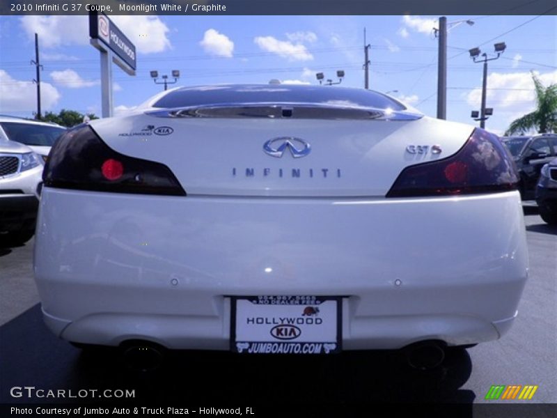 Moonlight White / Graphite 2010 Infiniti G 37 Coupe