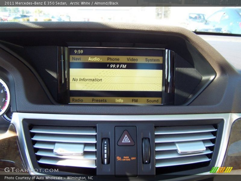 Arctic White / Almond/Black 2011 Mercedes-Benz E 350 Sedan