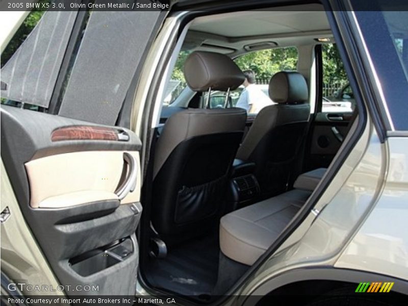 Olivin Green Metallic / Sand Beige 2005 BMW X5 3.0i