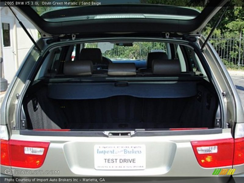 Olivin Green Metallic / Sand Beige 2005 BMW X5 3.0i