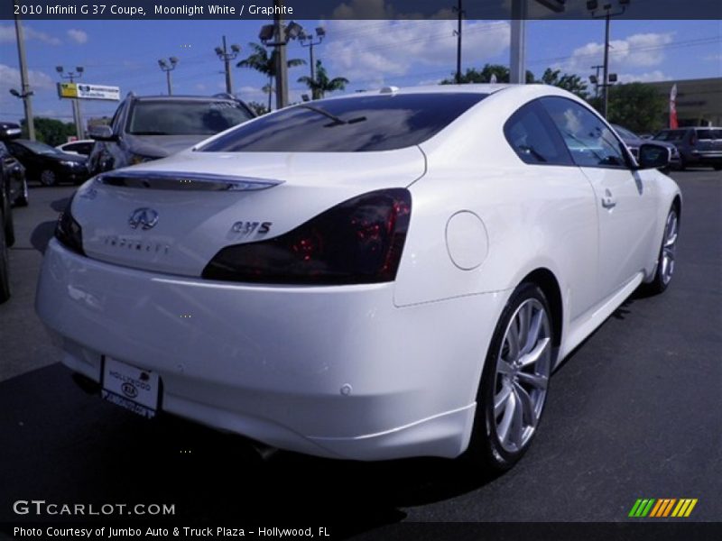 Moonlight White / Graphite 2010 Infiniti G 37 Coupe