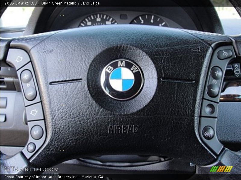 Olivin Green Metallic / Sand Beige 2005 BMW X5 3.0i