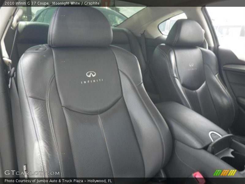 Moonlight White / Graphite 2010 Infiniti G 37 Coupe