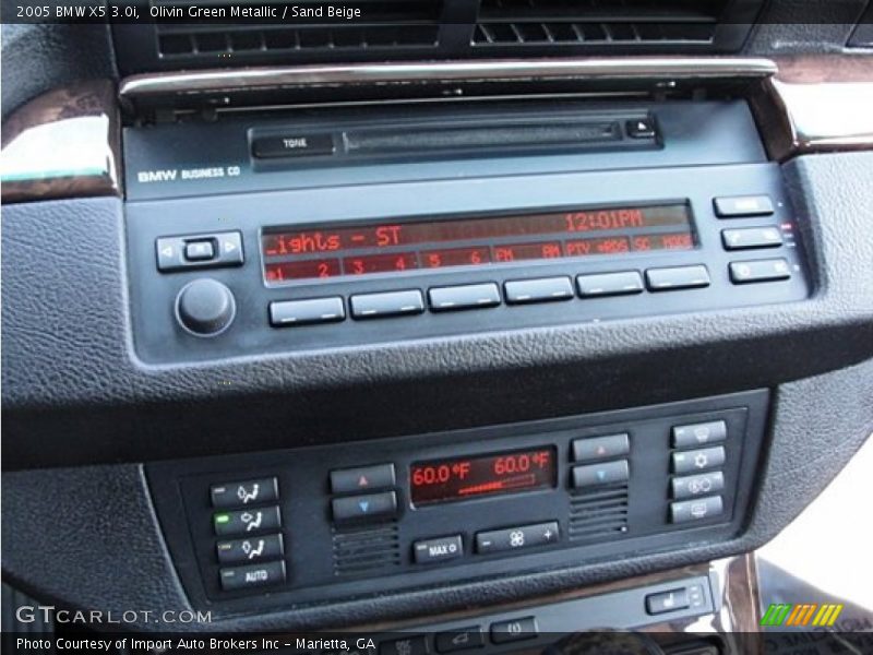 Olivin Green Metallic / Sand Beige 2005 BMW X5 3.0i