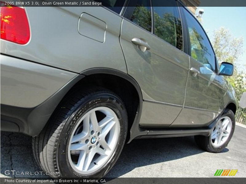 Olivin Green Metallic / Sand Beige 2005 BMW X5 3.0i