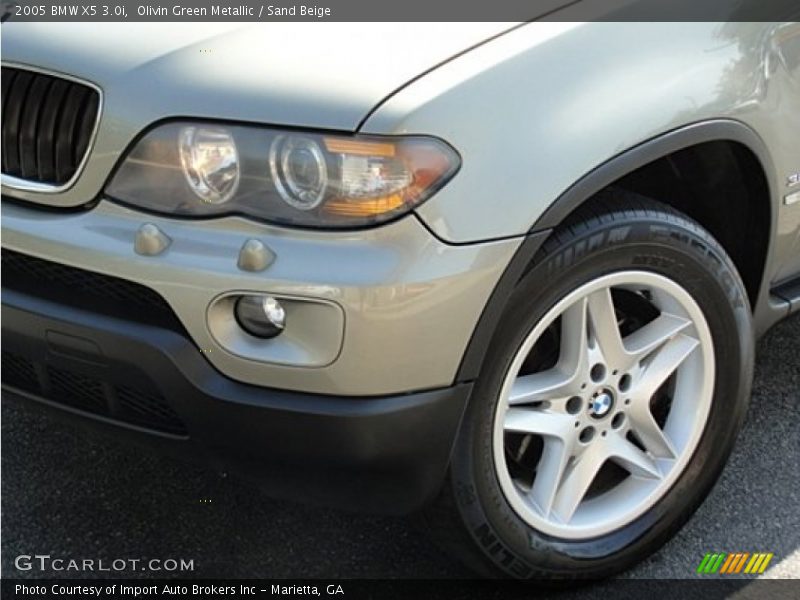 Olivin Green Metallic / Sand Beige 2005 BMW X5 3.0i