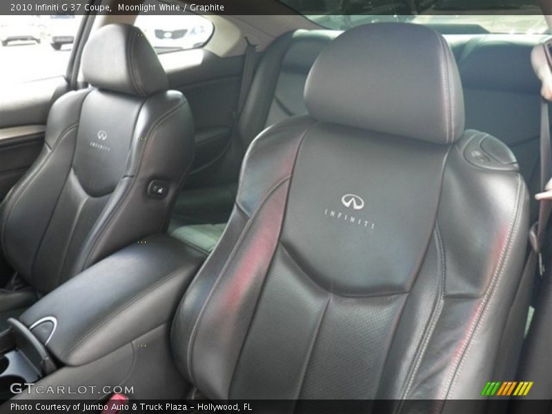 Moonlight White / Graphite 2010 Infiniti G 37 Coupe