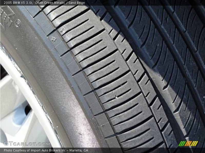 Olivin Green Metallic / Sand Beige 2005 BMW X5 3.0i