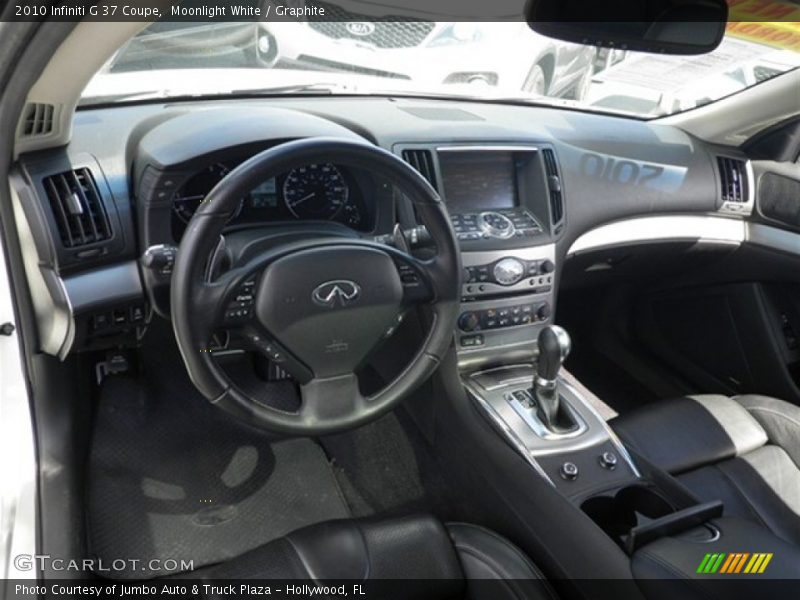 Moonlight White / Graphite 2010 Infiniti G 37 Coupe