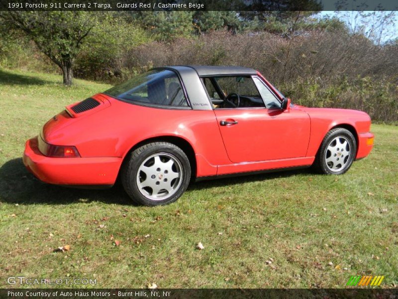 Guards Red / Cashmere Beige 1991 Porsche 911 Carrera 2 Targa