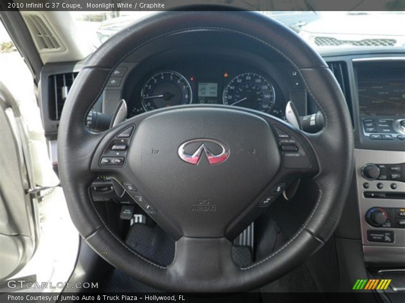Moonlight White / Graphite 2010 Infiniti G 37 Coupe