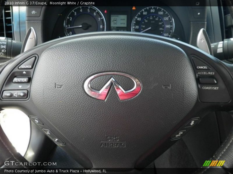 Moonlight White / Graphite 2010 Infiniti G 37 Coupe