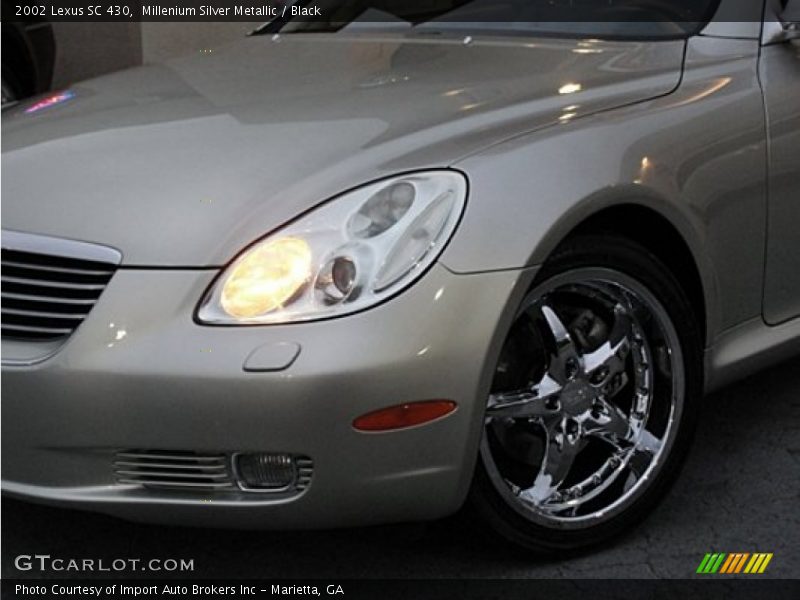 Millenium Silver Metallic / Black 2002 Lexus SC 430