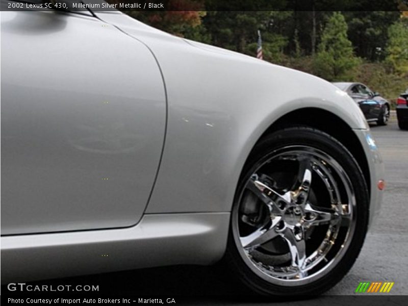 Millenium Silver Metallic / Black 2002 Lexus SC 430