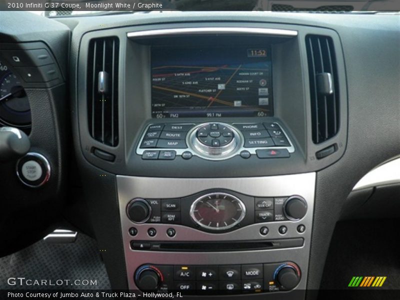 Moonlight White / Graphite 2010 Infiniti G 37 Coupe