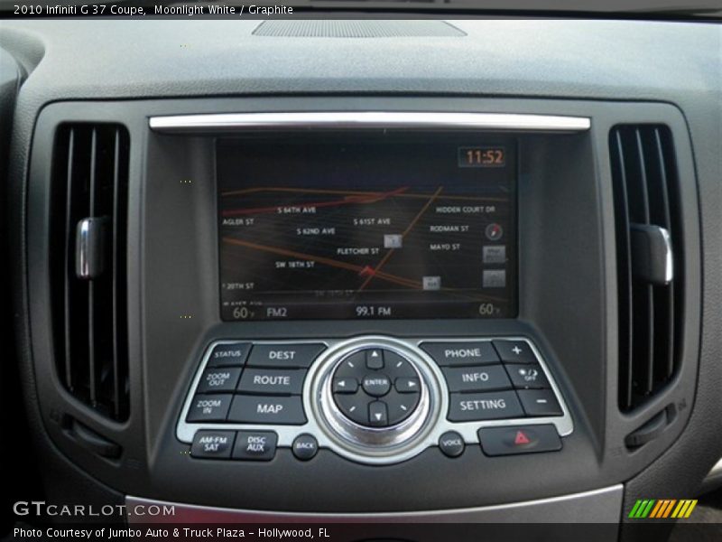 Moonlight White / Graphite 2010 Infiniti G 37 Coupe