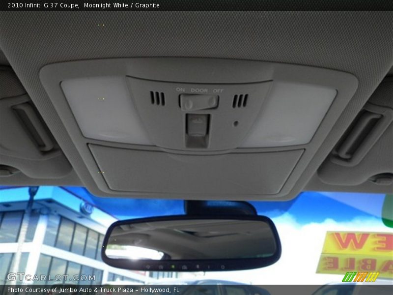 Moonlight White / Graphite 2010 Infiniti G 37 Coupe
