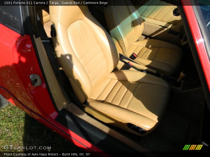 Guards Red / Cashmere Beige 1991 Porsche 911 Carrera 2 Targa