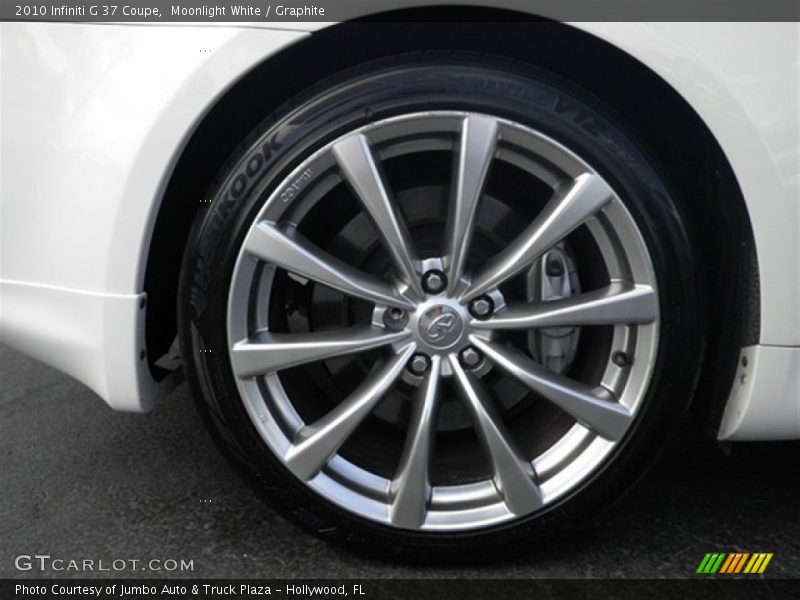 Moonlight White / Graphite 2010 Infiniti G 37 Coupe
