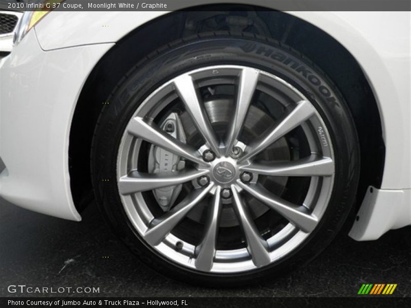 Moonlight White / Graphite 2010 Infiniti G 37 Coupe