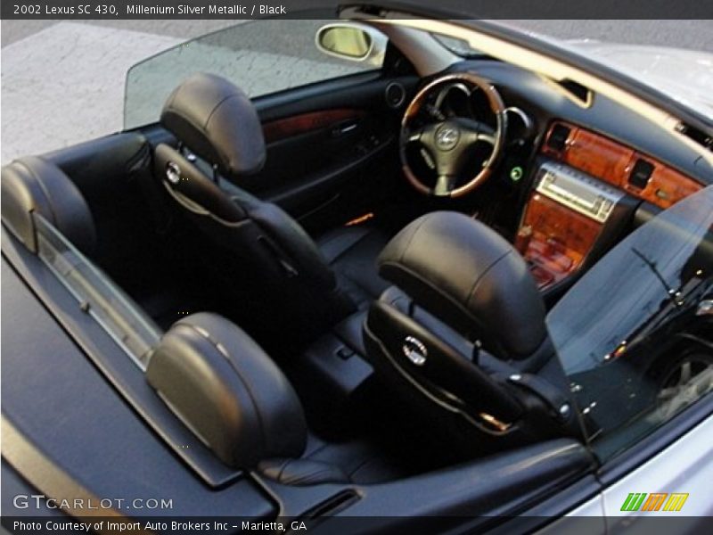 Millenium Silver Metallic / Black 2002 Lexus SC 430